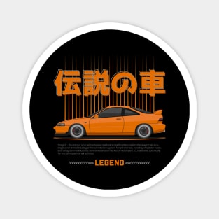 Midnight Racer Orange Integra DC 2 JDM Magnet